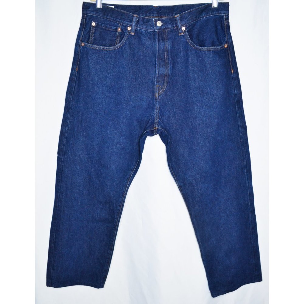 Gap Original Wash Less Water Button Fly Straight Leg Denim Jeans Short 38X27